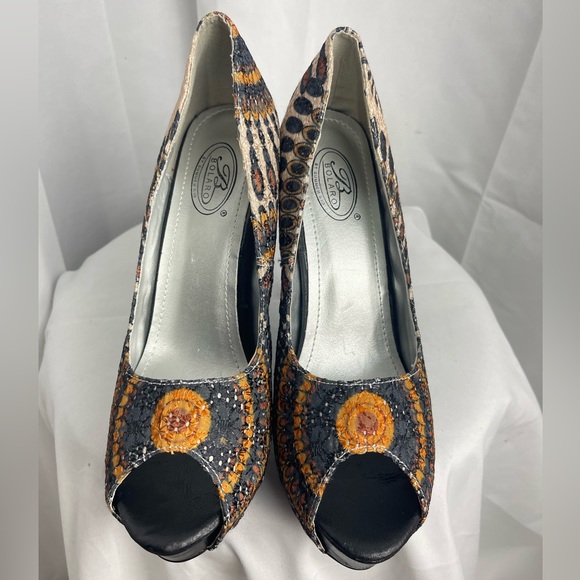 NEW Bolero by Summer Rio Woven Boho Peep Toe Stiletto Heels - Picture 6 of 12